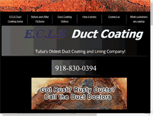 Tablet Screenshot of eclsductcoating.com